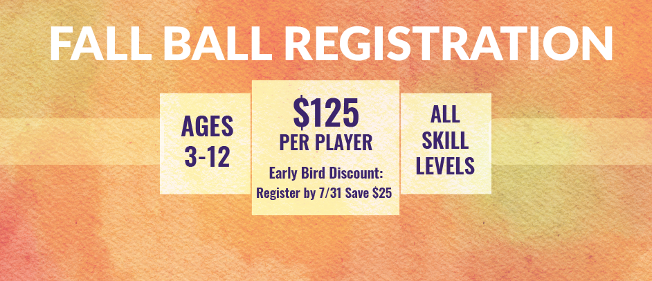 Fall Softball & T-Ball Registration ends 8/31